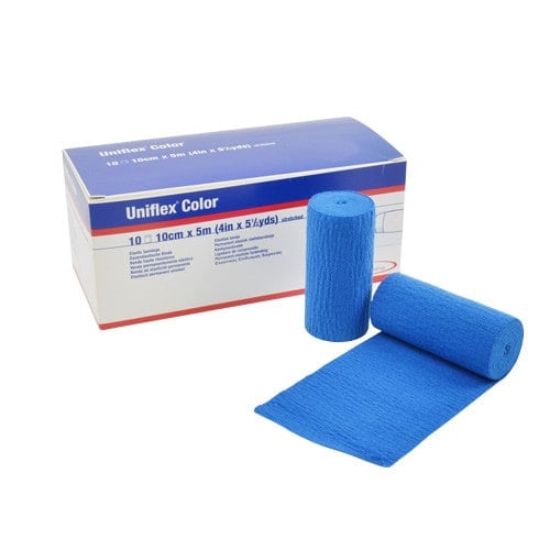 Uniflex color Universalbinde 5m Länge - dauerelastische Binde in Farbauswahl - Med-Praxisbedarf