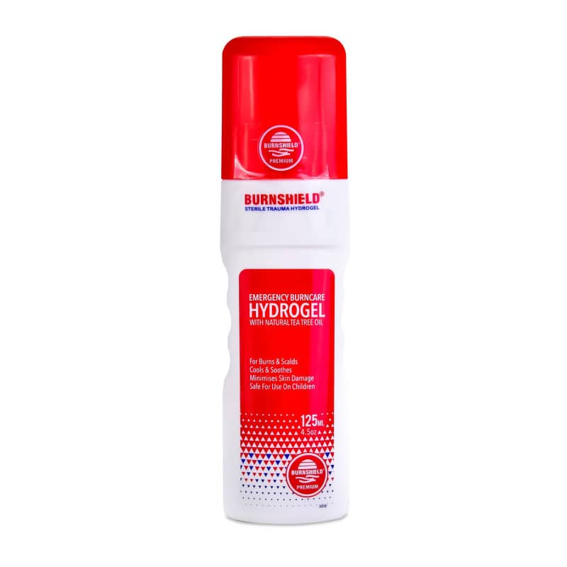 BURNSHIELD Hydrogel Anwendung - Auftragen des kühlenden Gels auf die Haut - Med-Praxisbedarf