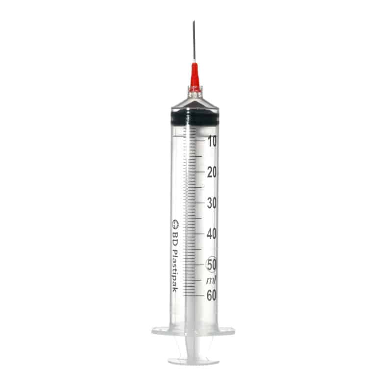 BD Plastipak Aufziehkanüle Spritze 50ml - großvolumige Perfusionsspritze mit Luer-Lok-Ansatz - Med-Praxisbedarf
