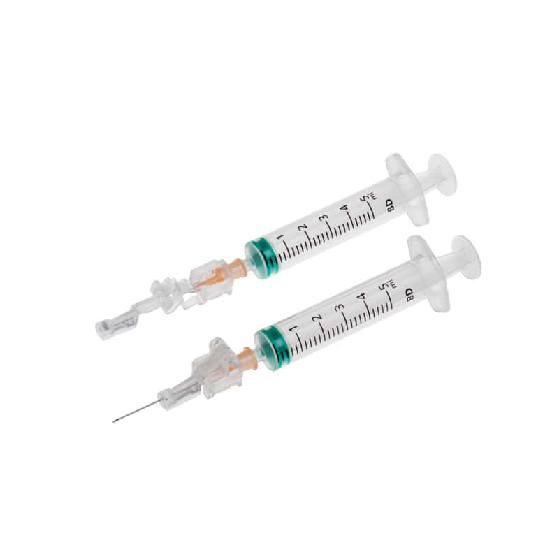 BD Safety Glide Sicherheitskanüle - automatischer Nadelstichschutz, mehrfarbige Aufziehhilfe - Med-Praxisbedarf