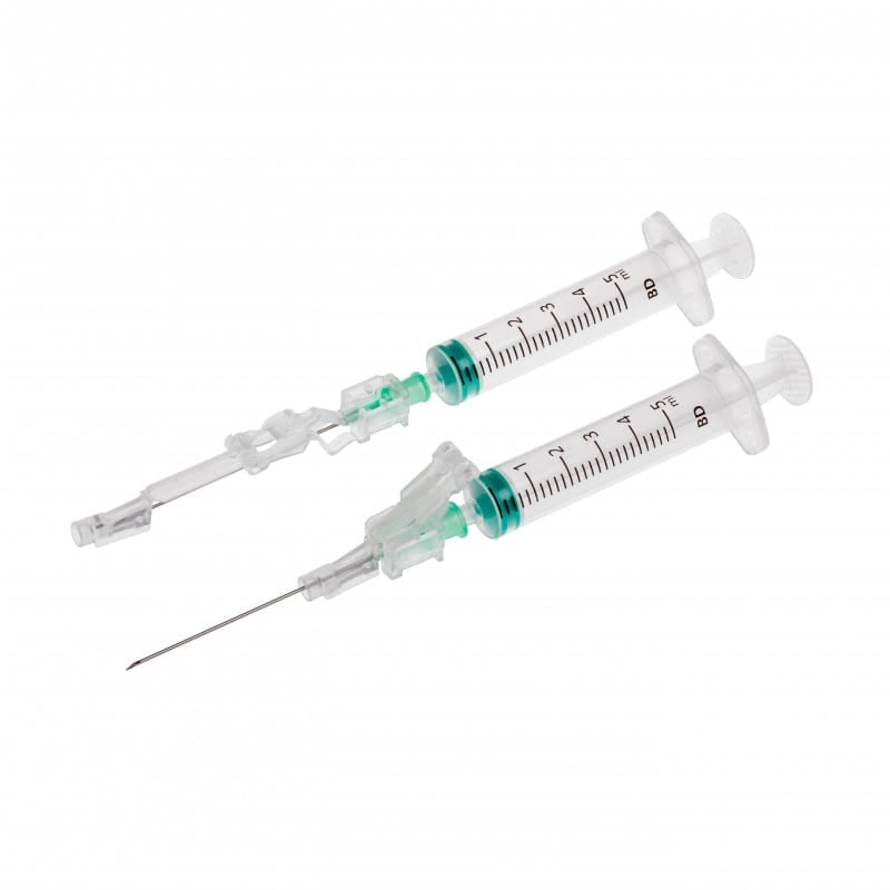 BD Safety Glide Sicherheitssystem - klinische Anwendung, Nadelschutz nach Injektion - Med-Praxisbedarf