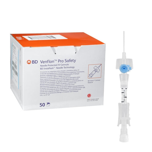 BD Venflon Pro Safety Katheter mit Instaflash - Venenverweilkatheter Grün 18G - Med-Praxisbedarf