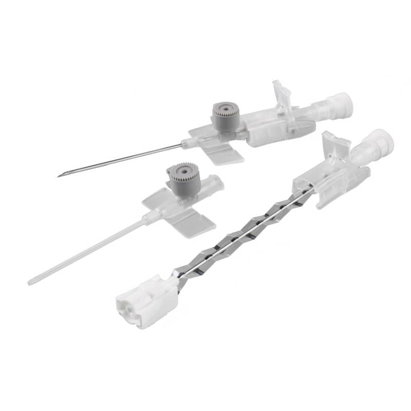 Venflon Pro Safety Nahaufnahme - Transparente Flügel und Katheter für präzise Platzierung - Med-Praxisbedarf