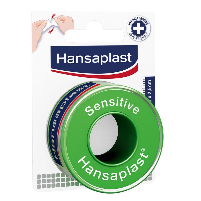 Fixierpflaster sensitive Hansaplast - zur Verbandfixierung, hypoallergen, für sensible Patienten - Med-Praxisbedarf