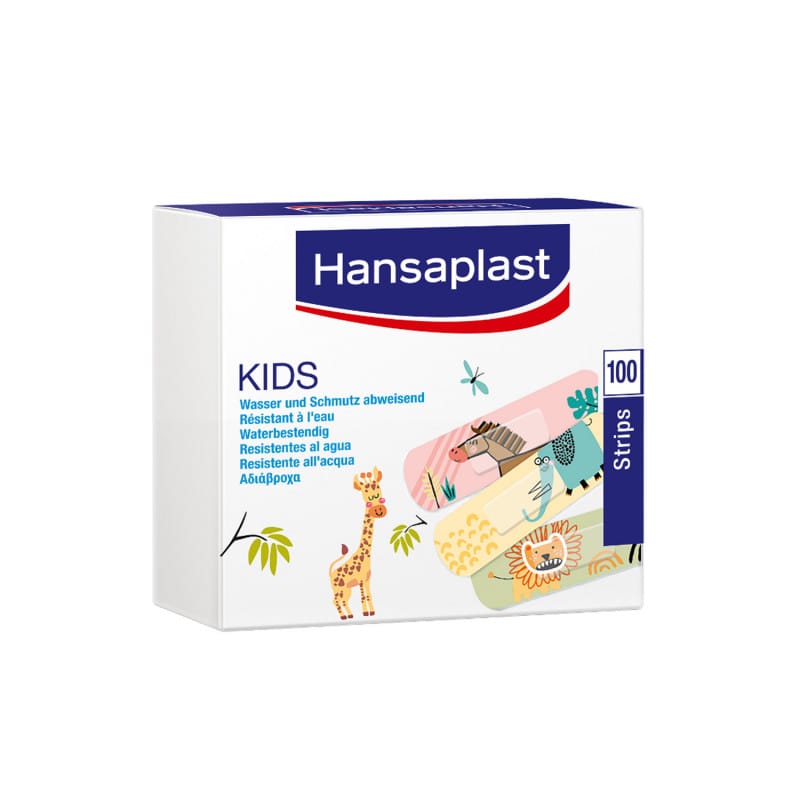 Hansaplast Kids Pflaster - bunte Motive für Kinder, wasser- und schmutzabweisend, hautverträglich - Med-Praxisbedarf