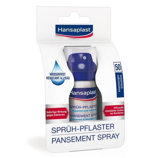 Hansaplast Sprühpflaster - transparentes Wundspray für kleine Schnitt- und Schürfwunden - Med-Praxisbedarf
