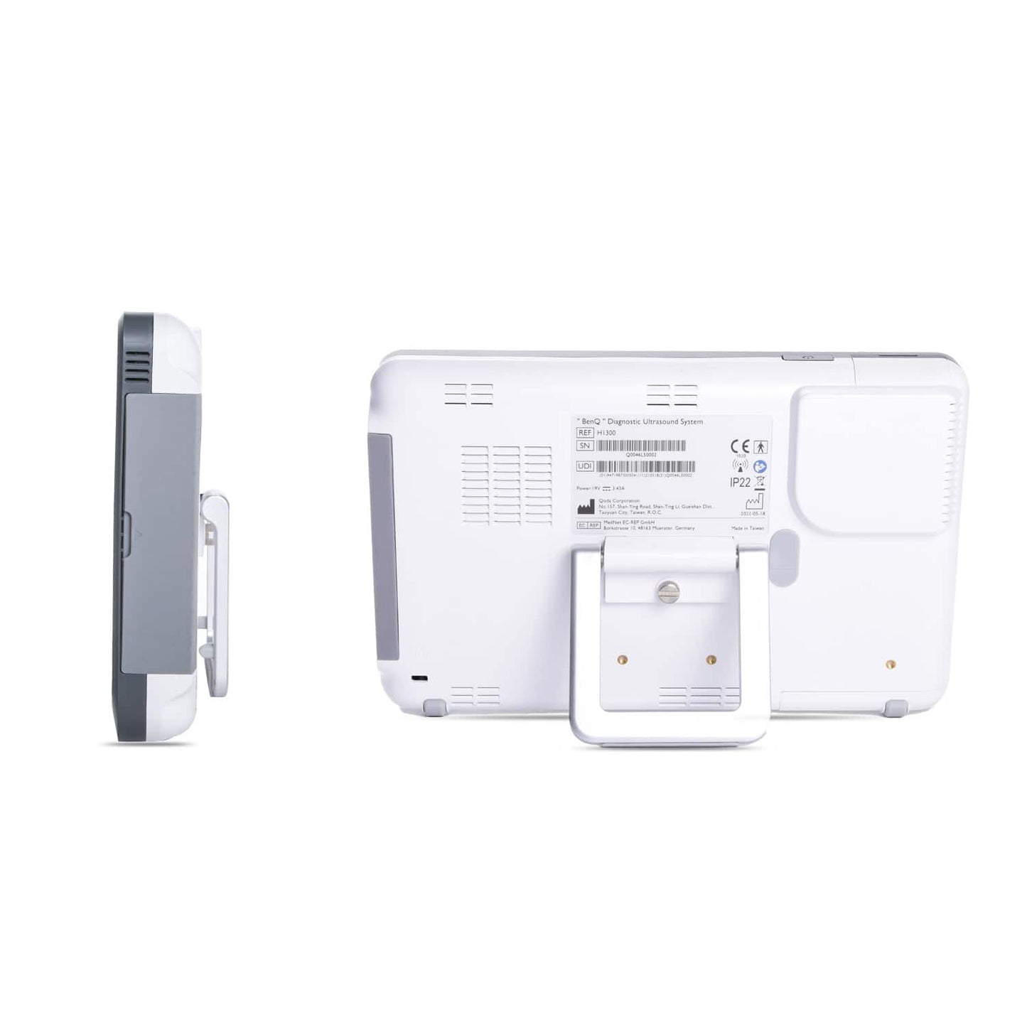 H1300 Ultraschall mit angeschlossener Sonde - Konnektivität und Kabelmanagement - Med-Praxisbedarf