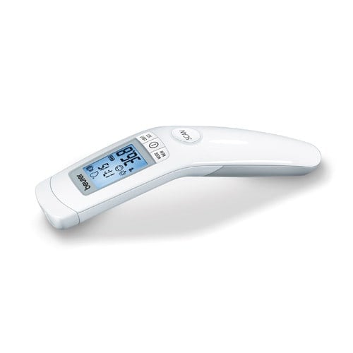 Beurer FT 90 Infrarot-Fieberthermometer - kontaktlose Temperaturmessung für Stirn oder Ohr - Med-Praxisbedarf