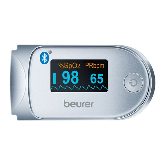 Beurer PO 60 Pulsoximeter mit Bluetooth - Fingerpulsoximeter 52x30x33 mm für arterielle Messung - Med-Praxisbedarf