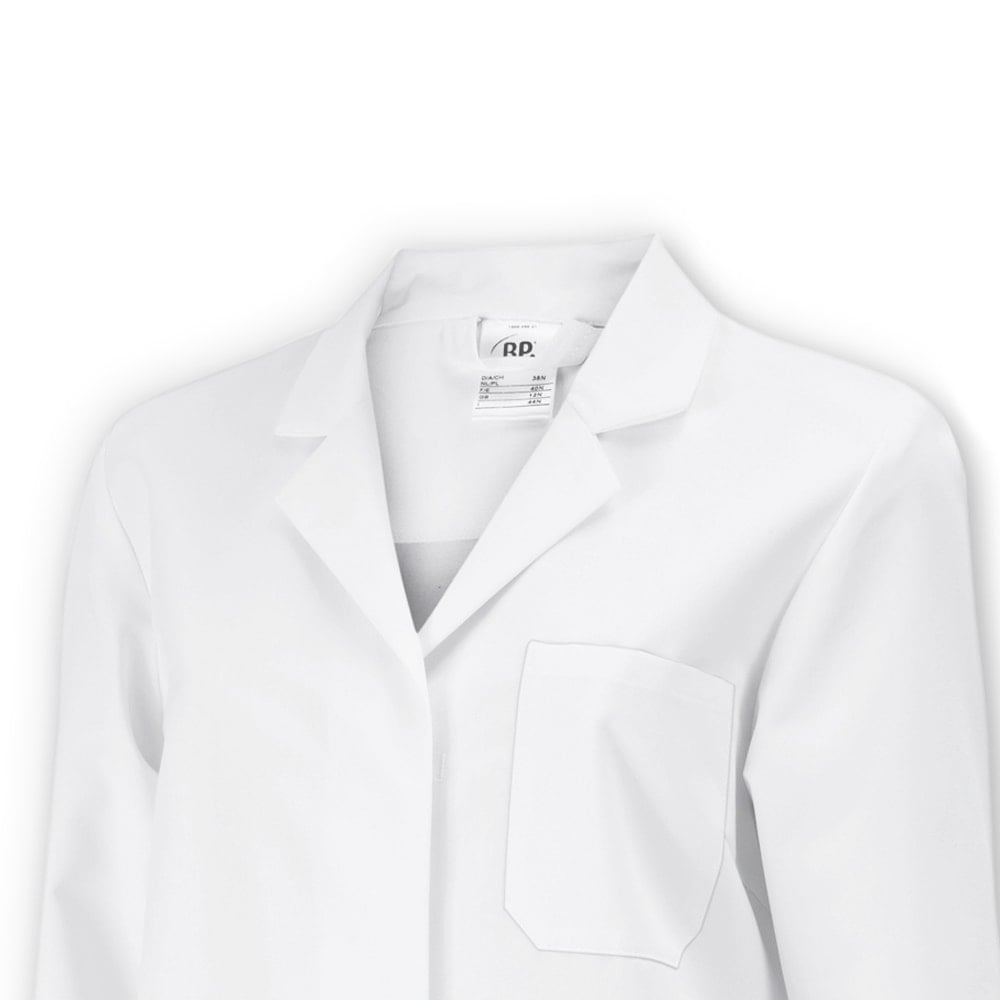 Damen-Arztmantel klassisch von Bierbaum-Proenen - Materialmix, praktische Taschen - Med-Praxisbedarf