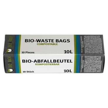Bio4Pack Kompostierbare Abfallbeutel 10 Liter - 100% kompostierbar für Bioabfälle - Med-Praxisbedarf