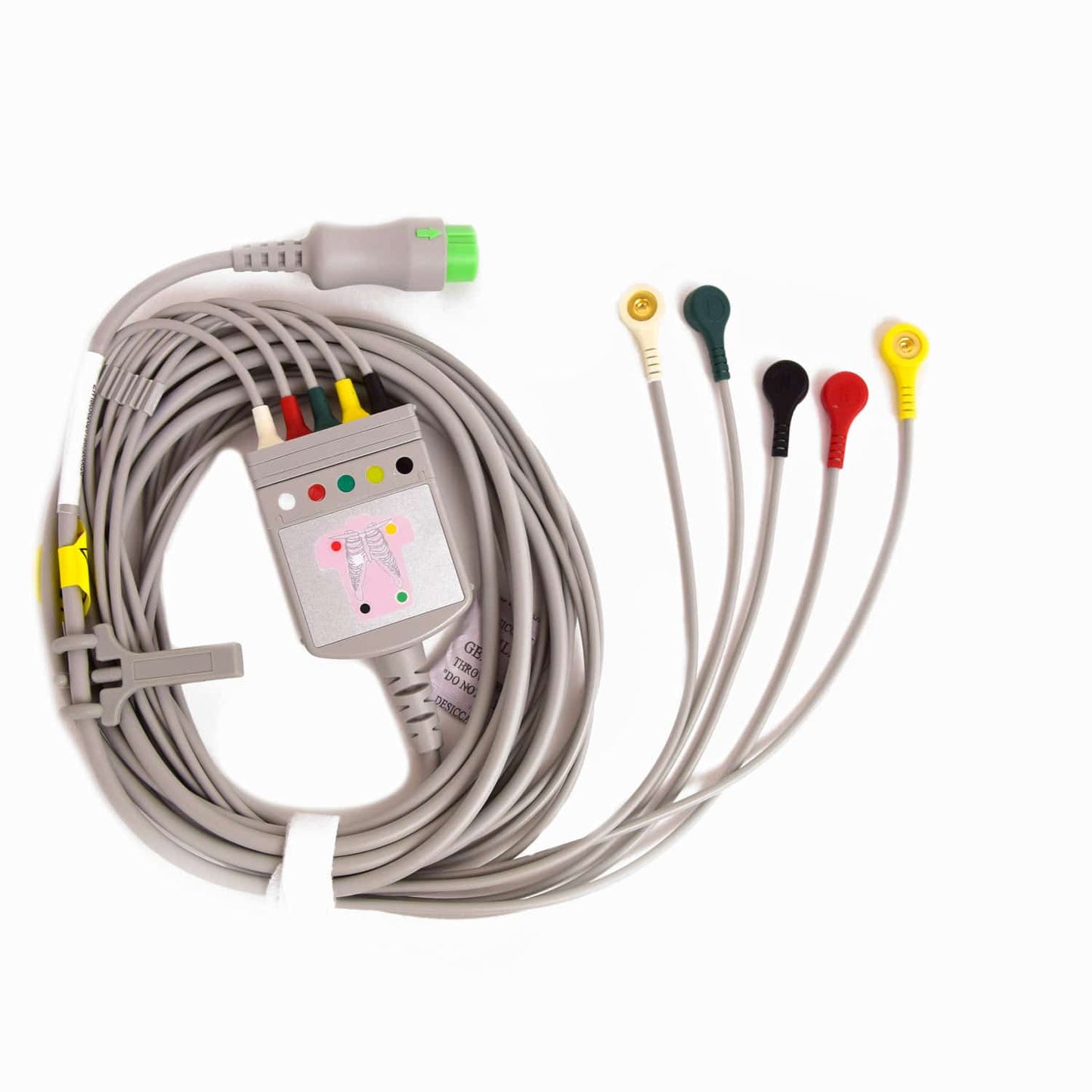 Biocare PM900 medizinisches Gerät - Seitenansicht mit Anschlüssen für EKG-Elektroden und Sensoren - Med-Praxisbedarf