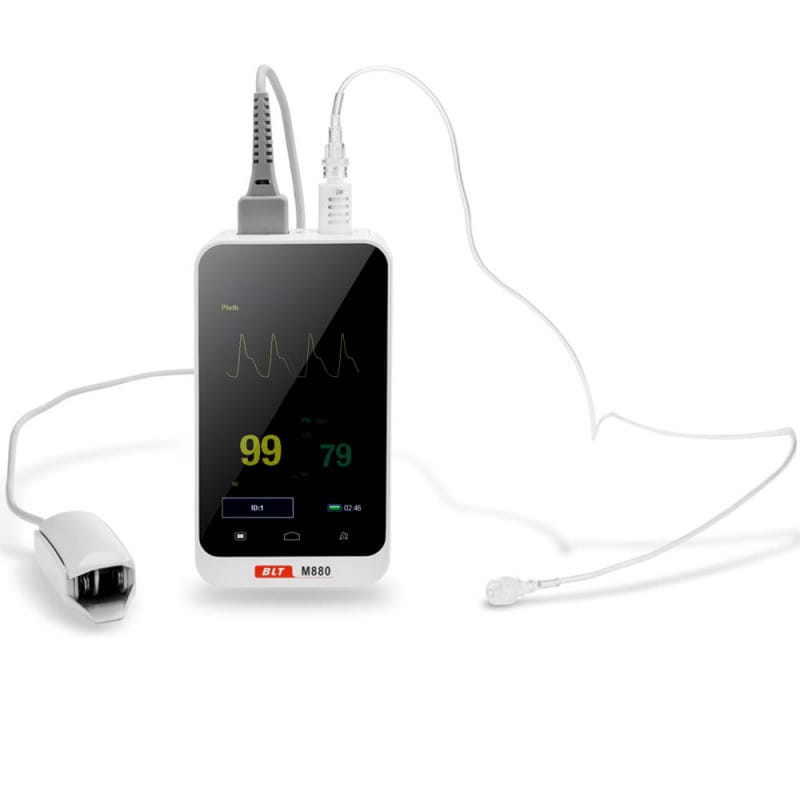 Biolight Monitor mit Zubehör - inklusive Kabel und Sensoren für sofortigen Einsatz - Med-Praxisbedarf