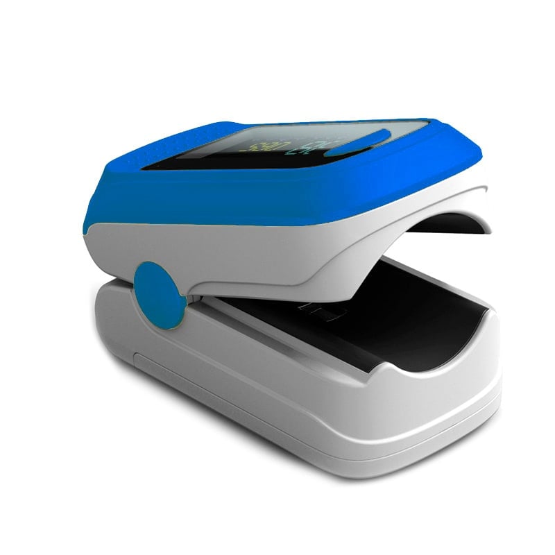 Biolight M70C am Finger - Darstellung der korrekten Anwendung des Pulsoximeters - Med-Praxisbedarf