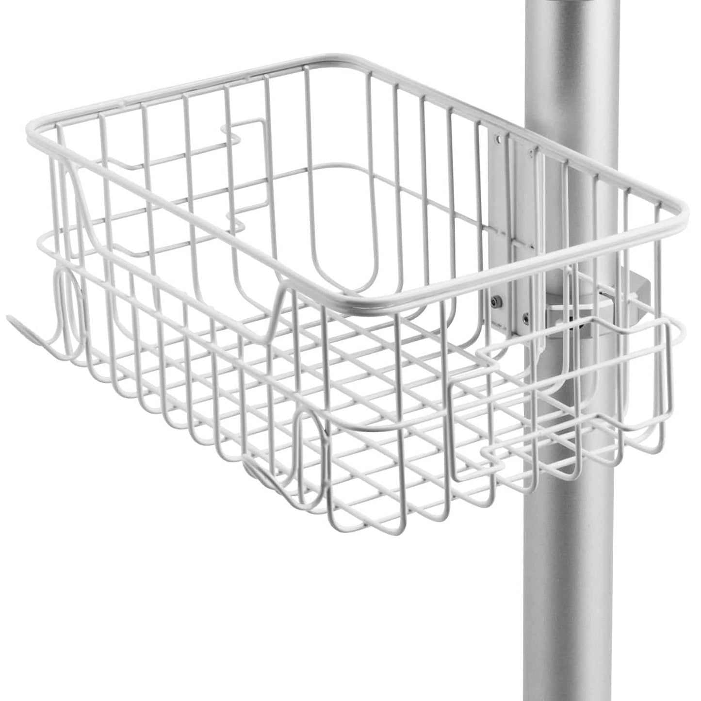 Biolight Rollstativ für Patientenmonitore M1000 M8500 - mit Korb 28x30x10,5 cm für Zubehör - Med-Praxisbedarf