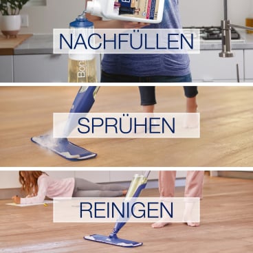 Pflegereiniger für geölte Dielen - Bona Produkt, schonende Anwendung - Med-Praxisbedarf