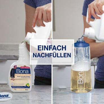 Bona Reiniger Flasche - für geölte Parkett- und Holzböden, 1L Gebinde - Med-Praxisbedarf