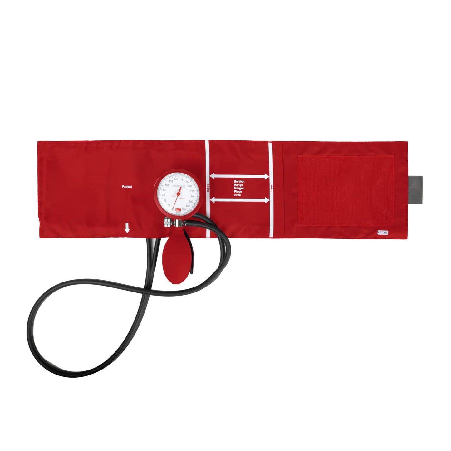 Boso Clinicus II Oberarm-Blutdruckmessgerät - mit Manometer und Manschette im Koffer - Med-Praxisbedarf