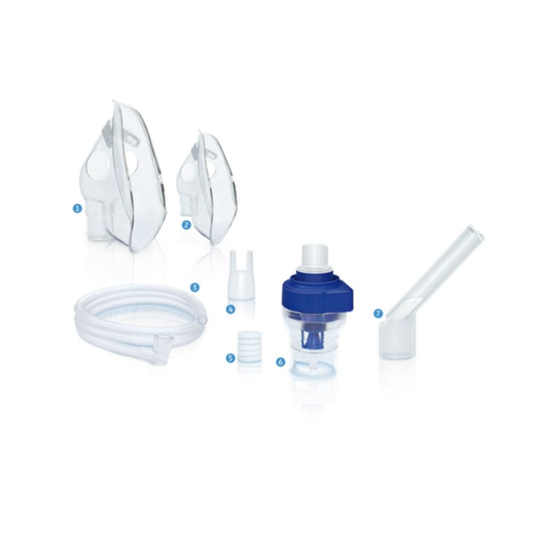 Boso Medisol Compact Yearpack Zubehörset - 7-teilig für Inhalator, komplettes Zubehör - Med-Praxisbedarf