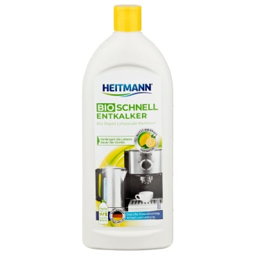 HEITMANN Bio Schnell Entkalker Flasche - lebensmittelecht, für Kaffeemaschinen und Geräte in Praxen - Med-Praxisbedarf