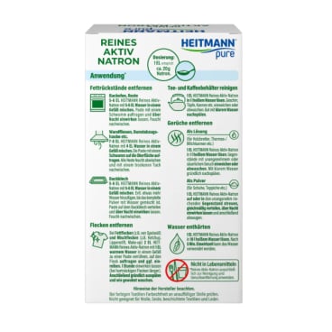 Aktiv-Natron Reiniger Heitmann - eliminiert unangenehme Gerüche effektiv - Med-Praxisbedarf