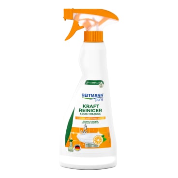 Essigreiniger pure Essig + Orange HEITMANN - gegen Kalk und Schmutz in Bad und Küche - Med-Praxisbedarf