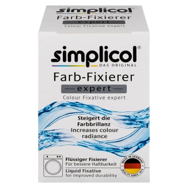 simplicol expert Farb-Fixierer flüssig - fixiert Textilfarbe, für bessere Farbbindung - Med-Praxisbedarf