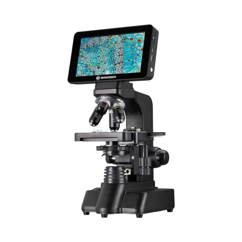 BRESSER Researcher LCD-Mikroskop Digital - 7-Zoll-Touchscreen, für professionellen Einsatz - Med-Praxisbedarf