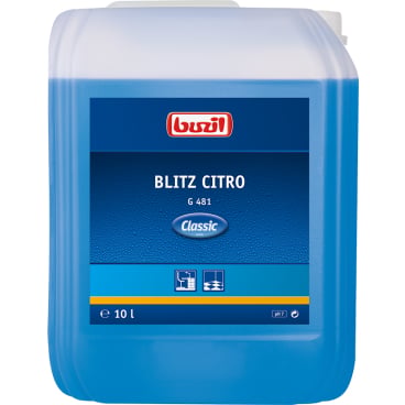 Buzil Allzweckreiniger Blitz-Citro G 481 Sprühflasche - für wasserbeständige Materialien in der Praxis - Med-Praxisbedarf