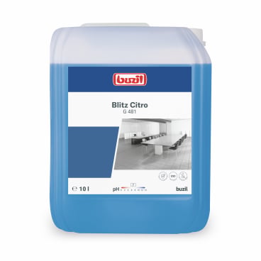 Buzil Allzweckreiniger Blitz-Citro G 481 - neutraler Universalreiniger mit Citrusduft, 1 Liter - Med-Praxisbedarf