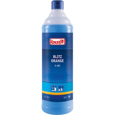 Buzil Allzweckreiniger Blitz-Orange G 482 - neutraler Reiniger mit Orangenduft, streifenfrei - Med-Praxisbedarf