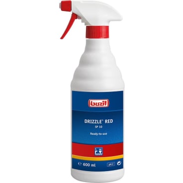 Sanitär-Schaumreiniger Drizzle Red SP 10 gebrauchsfertig - Unterhaltsreiniger für professionelle Sanitärhygiene - Med-Prax...