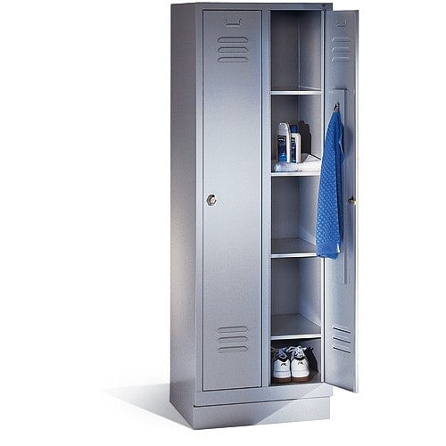 Umkleideschrank für Arztpraxen - schmaler Kleiderschrank 61x50x180 cm aus Holz - Med-Praxisbedarf