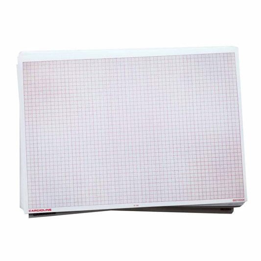 Cardioline A4 EKG-Papier - Verbrauchsmaterial für EKG-Aufzeichnungen im A4-Format - Med-Praxisbedarf
