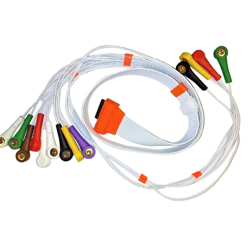 Cardioline Cubestress HD+ EKG-Kabel - hochwertiges Zubehör für EKG-Diagnostik - Med-Praxisbedarf