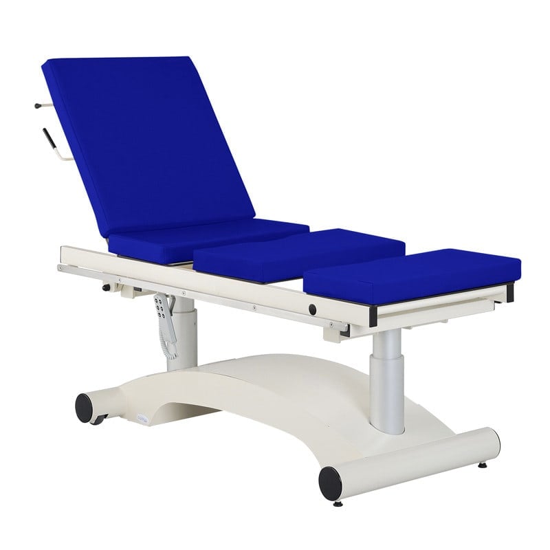 Gipsraum-Liege mit verstellbarer Rückenlehne - für ergonomisches Arbeiten bei Verbänden - Med-Praxisbedarf
