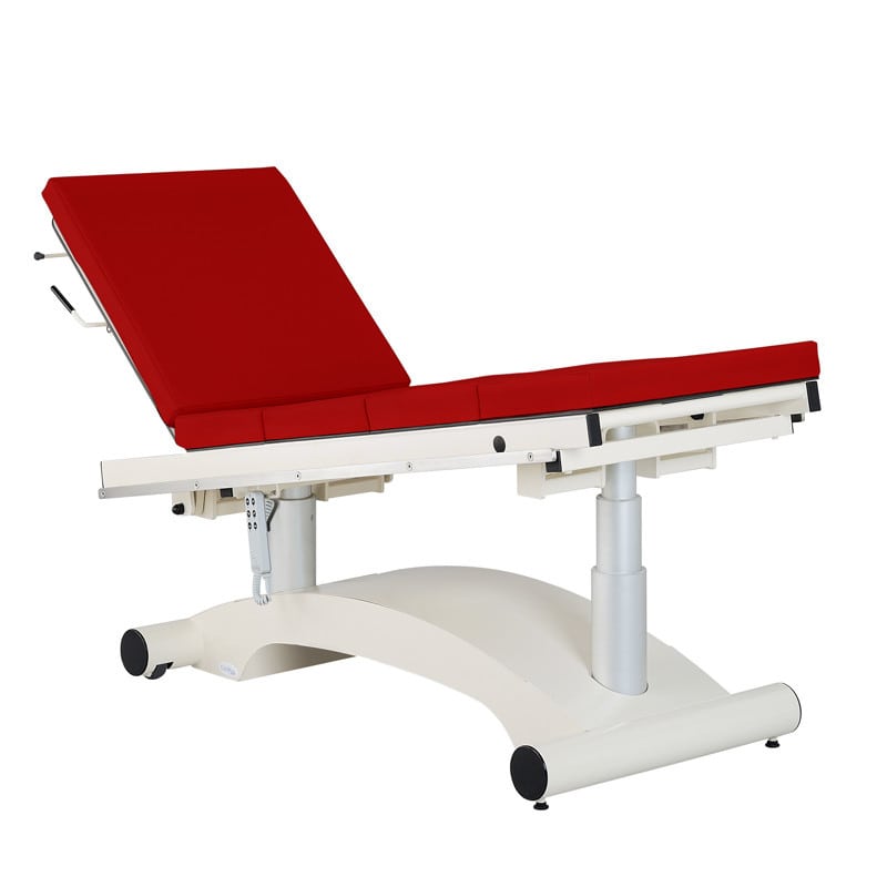 Gipsraum-Liege Detailaufnahme Kopfbereich - gepolsterte Liegefläche für patientenfreundliche Lagerung - Med-Praxisbedarf