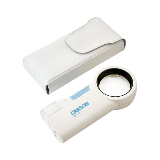 MagniFlash Lupe von Carson - mit integrierter Taschenlampe im Handgriff - Med-Praxisbedarf