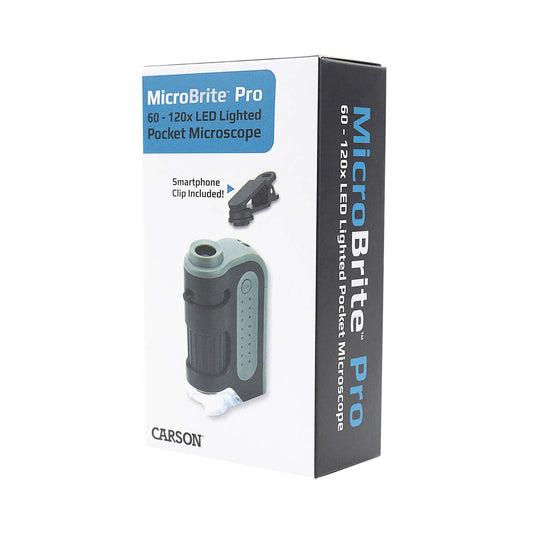 MicroBrite Pro Taschenmikroskop von CARSON - kompakt für professionellen Einsatz, 7.37 cm hoch - Med-Praxisbedarf