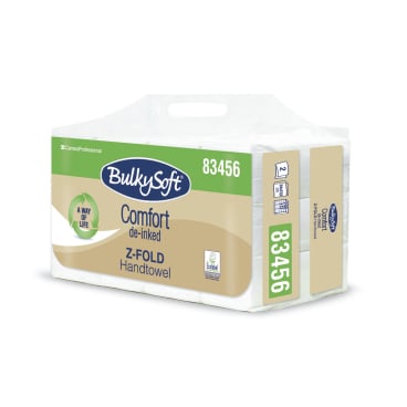 BulkySoft Comfort Papier-Falthandtuch Z-Falz - 2-lagiges Handtuch für medizinische Einrichtungen - Med-Praxisbedarf