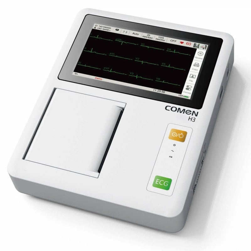 COMEN 3-Kanal-EKG H3 - kompaktes Gerät mit 6,2 Zoll LED-Touchscreen - Med-Praxisbedarf