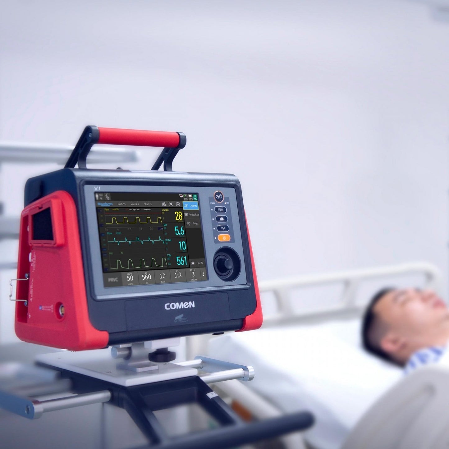 COMEN V1 Beatmungsgerät im Einsatz - zuverlässige Beatmung in der Praxis - Med-Praxisbedarf