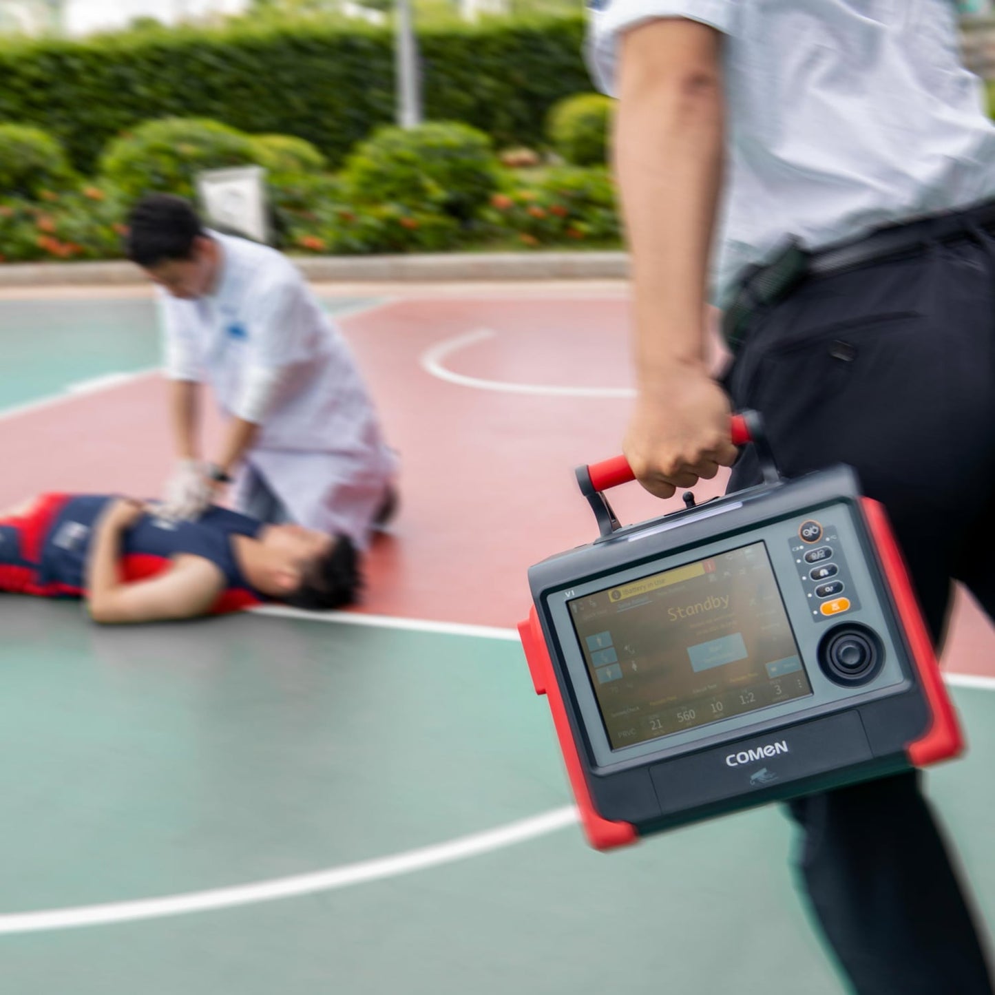 COMEN Beatmungsgerät V1 - kompaktes mobiles Beatmungsgerät für Klinik und Praxis, 6,5 kg - Med-Praxisbedarf