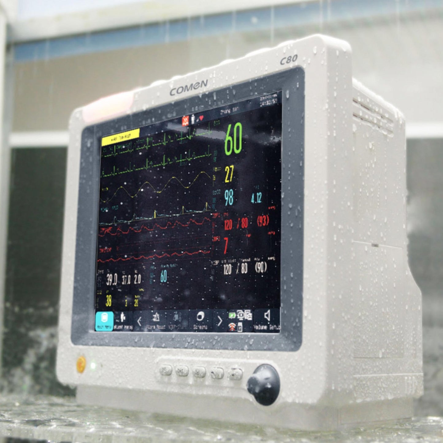 COMEN C80 Bedienoberfläche - intuitive Touchscreen-Steuerung des Überwachungsmonitors - Med-Praxisbedarf