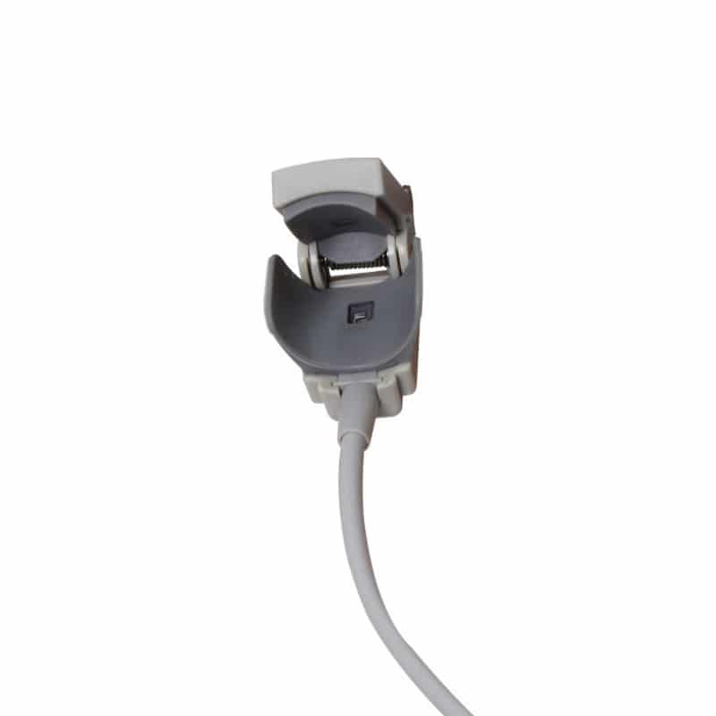 Contec SpO2 Sensor - Detailansicht des LED-Sensors und Clips - Med-Praxisbedarf
