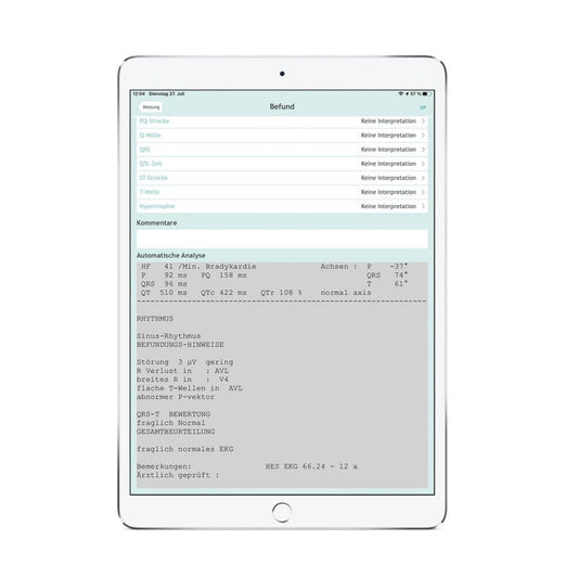 CardioSecur Pro Interpretationsoption - Software für Befundung und Auswertung des 12-Kanal-EKG - Med-Praxisbedarf