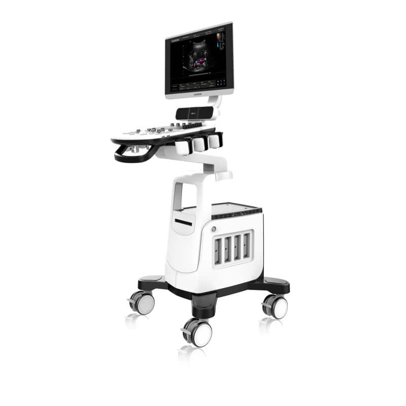 QBit5 Ultraschallgerät Seitenansicht - kompaktes Design für mobile Nutzung - Med-Praxisbedarf