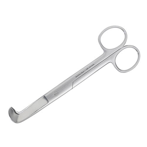 Nabelschnurschere nach Schuhmacher - gynäkologisches Instrument für die Geburtshilfe, scharfe Klingen - Med-Praxisbedarf