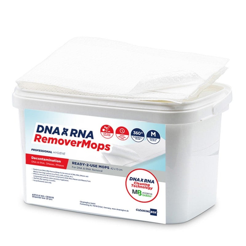 DNA & RNA RemoverMops Spenderbox - Mop-Technologie für gründliche Reinigung sensibler Bereiche - Med-Praxisbedarf