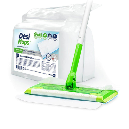 DesiMops 360° Desinfektionsmopps Nachfüllpack - für Flächendesinfektion, von CleaningBox - Med-Praxisbedarf